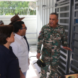 El almirante Luis Rafael Lee Ballester, director de Migración, recorrió la región norte.