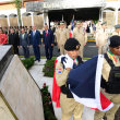 Miembros del Ejercito de la República Dominicana durante izamiento de bandera realizado por el periódico Listín Diario en sus instalaciones.
