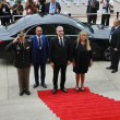 El presidente Luis Abinader a su llegada al acto de la toma de posesión