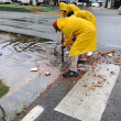 Alcaldía del DN continúa trabajos preventivos de limpieza para mitigar efectos de fuertes lluvias en Santo Domingo