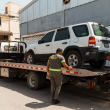 Las autoridades continúan el operativo para retirar las chatarras de vías públicas.