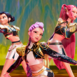 La película sigue a Huntr/x, un grupo femenino de este género musical que, gracias al poder de sus voces y sus canciones, protegen a la humanidad de los demonios, como llevan haciendo sus antecesoras desde hace siglos. Foto cedida por Netflix