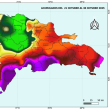 Informe por INDOMET sobre acumulado de precipitaciones de 21 al 30 de octubre en RD