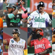 Estos son 10 de los mejores jugadores de la serie regular de Lidom. De izquierda a derecha: Bryan De La Cruz, Raimel Tapia, Ismael Munguía, Jorge Tavárez, Cristhian Adames, Deivison De Los Santos, Yamaico Navaro y Gilberto Celestibo.