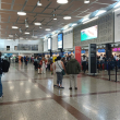 Pasajeros en el Aeropuerto Internacional de Las Américas.