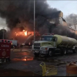 El incendio se registró en horas de la tarde de este jueves en una sucursal de L&R Comercial en Villa Mella, Santo Domingo Norte.