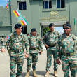 Comandante del Ejército supervisa el 10mo. Batallón de Infantería en la frontera.