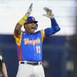 Salvador Pérez, receptor y capitán de la selección de Venezuela.