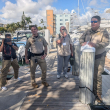 Oficiales de la división de Operaciones Aéreas y Marítimas de CBP (AMO) explican a periodistas latinoamericanos cómo operan en la frontera marítima de Florida, donde interceptan embarcaciones ilegales