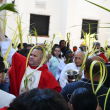 Procesión en la Zona Colonial por el día de Domingo de Ramos.