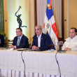 El presidente Luis Abinader tras reunión con sector empresarial.