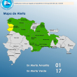 Un total de 18 de provincias se están bajo alerta por incidencia de vaguada.