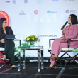 Primera dama de la República, Raquel Arbaje, durante almuerzo de la Cámara Americana de Comercio de la República Dominicana (Amchamdr).