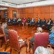 La reunión fue encabezada por el presidente de la Suprema Corte de Justicia y del Consejo del Poder Judicial, Henry Molina, y contó con la participación de todos los integrantes del Consejo del Poder Judicial.