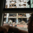 Edificio dañadp tras terremoto en Venezuela.