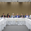 Miembros de la Comisión Bicameral durante la sesión de trabajo de ayer miércoles, en la que se dio por concluido el plazo otorgado para que los ciudadanos presentaran sus propuestas de modificación al nuevo Código Penal.