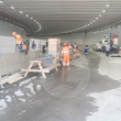 Ingenieros y obreros trabajan a toda capacidad para cumplir con la entrega del túnel de la Plaza de la Bandera.