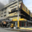 Incendio en L&R Comercial en Santo Domingo Este provoca congestionamiento en Las Américas