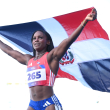 La velocista Liranyi Alonso, nueva estrella del deporte dominicano.