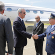 Recibimiento del presidente Luis Abinader por las autoridades colombianas para la toma de posesión del presidente electo Abelardo de la Espriella