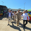 Delegación del Parlamento Europeo durante su recorrido
