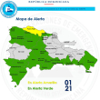 Provincias alertadas por el COE