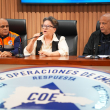 Los directores del COE, Indomet y Defensa Civil ofrecen rueda de prensa