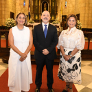 Luisa González de Bogaert, Víctor Pou y Emma Guzmán.