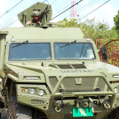 Vehículos blindados del Ejército dominicano