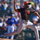 Joel Peguero finalmente probará las mieles de las Grandes Ligas.