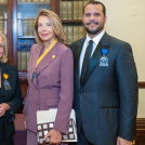 María Khury, Mariela Vicini y Alexis Colón.