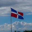 Bandera de la República Dominicana.