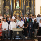 Miebros de la junta Directiva y colaboradores de CENAPEC durante la misa