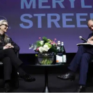 La actriz Meryl Streep y el periodista francés Didier Allouch