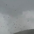 Captura de un video que documentó el tornado en Haití