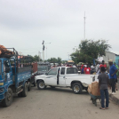 Camioneros haitianos bloquearon por varias horas el paso fronterizo