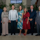 Frank Rodríguez, Ingrid González, Ulises Rodríguez, Melany Rodríguez, Nancy de Baez, Fernando Baez y Rafael Emilo Yunén.