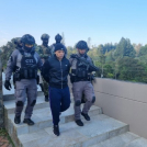 Mosquea Polanco, principal implicado en operación Falcón escoltado por autoridades colombianas.