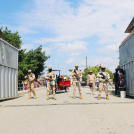 Militares vigilando la frontera con Haití