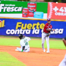 Acción del partido que efectuaron los Gigantes frente a las Estrellas.