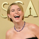 Jessie Buckley en el almuerzo de los nominados al Oscar 2026.