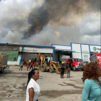 Es una empresa de zona franca donde se produjo incendio en la autopista Duarte