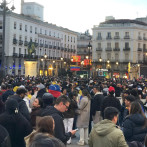 Venezolanos en Madrid se reúnen para celebrar ataque de EE.UU. contra Maduro