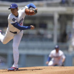 Ohtani al mismo tiempo tiene la racha de más juegos embasándose y más entradas sin permitir carreras