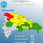 COE eleva alarmas por lluvias: Tres provincias en alerta roja y 12 se mantienen en amarilla