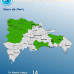 COE mantiene 14 provincias en alerta verde por lluvias
