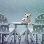 El pastel en hoja y la cerveza de manzana