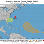 Tormenta tropical Dexter en camino a convertirse en huracán mientras se espera un lunes de lluvias