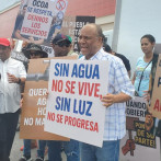 En Ocoa protestan por apagones y escasez de agua