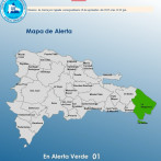 COE coloca en alerta verde a La Altagracia por aguaceros